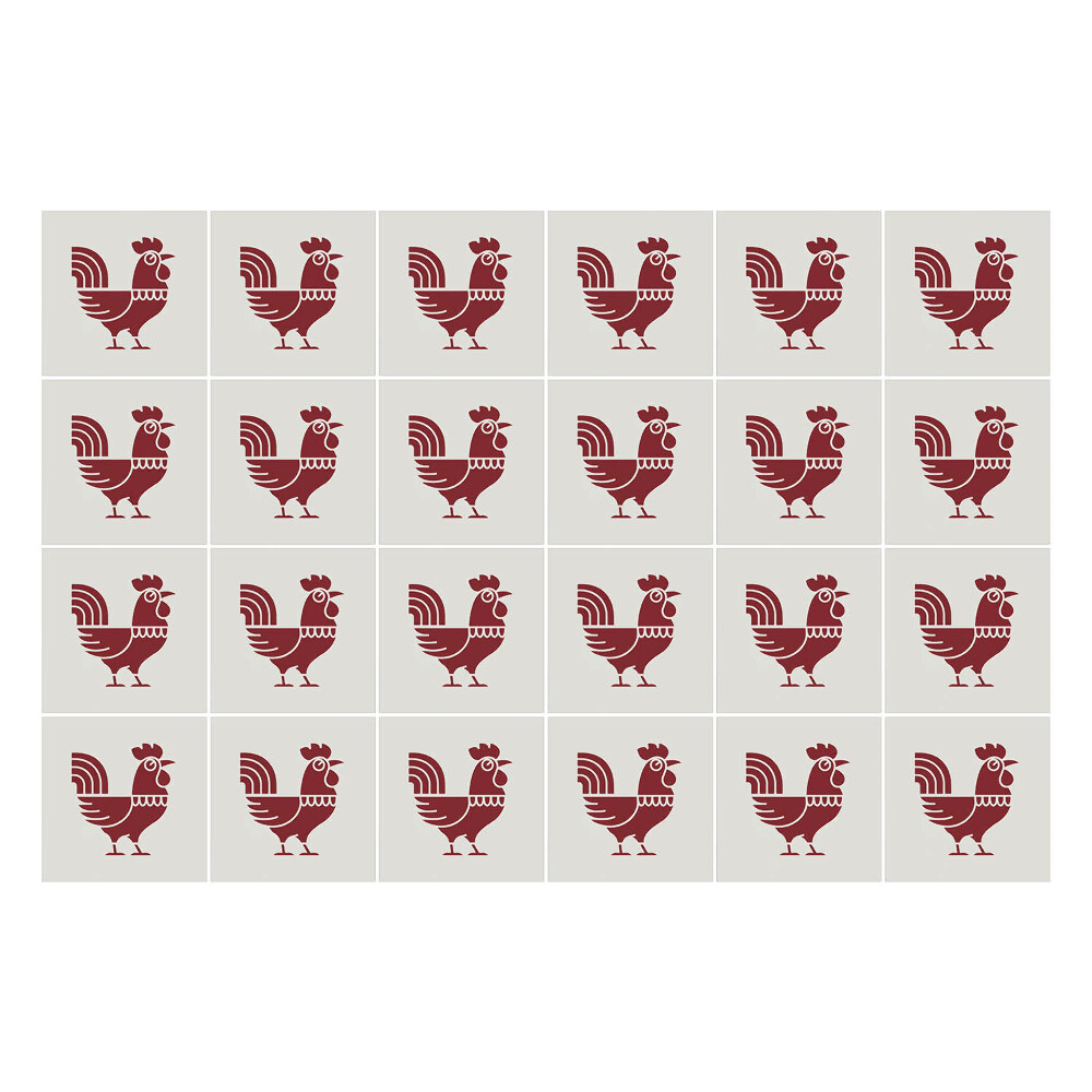 Fali csempe matrica Népi tyúkok