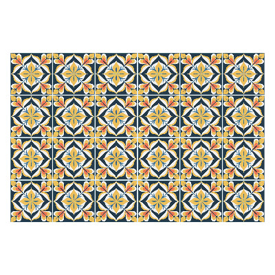 Konyha csempe matrica Virágmotívumok a kompozícióban