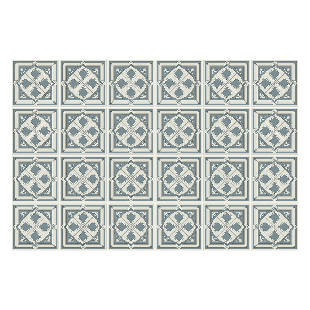 Csempe dekor matrica Geometriai díszek négyzetekben