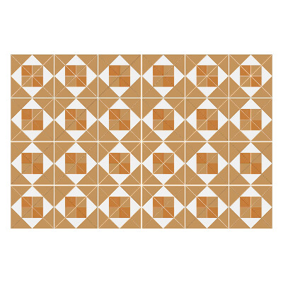 Fali csempe matrica Négyzetek és rombuszok geometriája