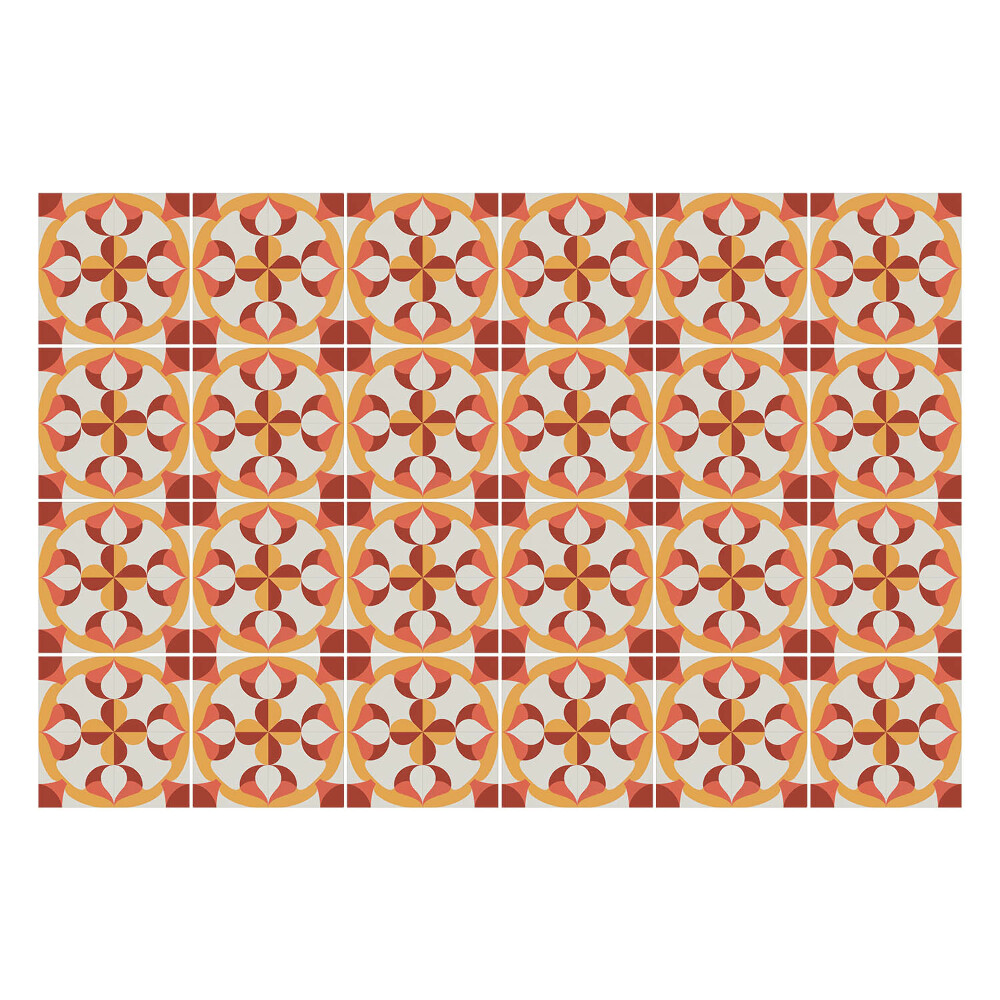 Konyha csempe matrica Körökkel ellátott minta