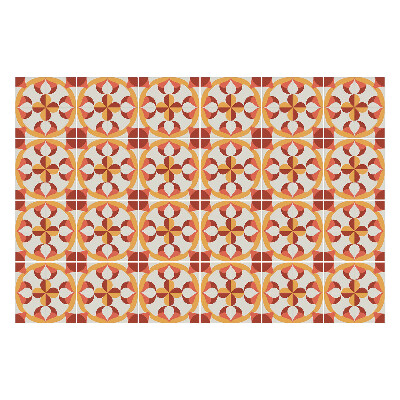 Konyha csempe matrica Körökkel ellátott minta