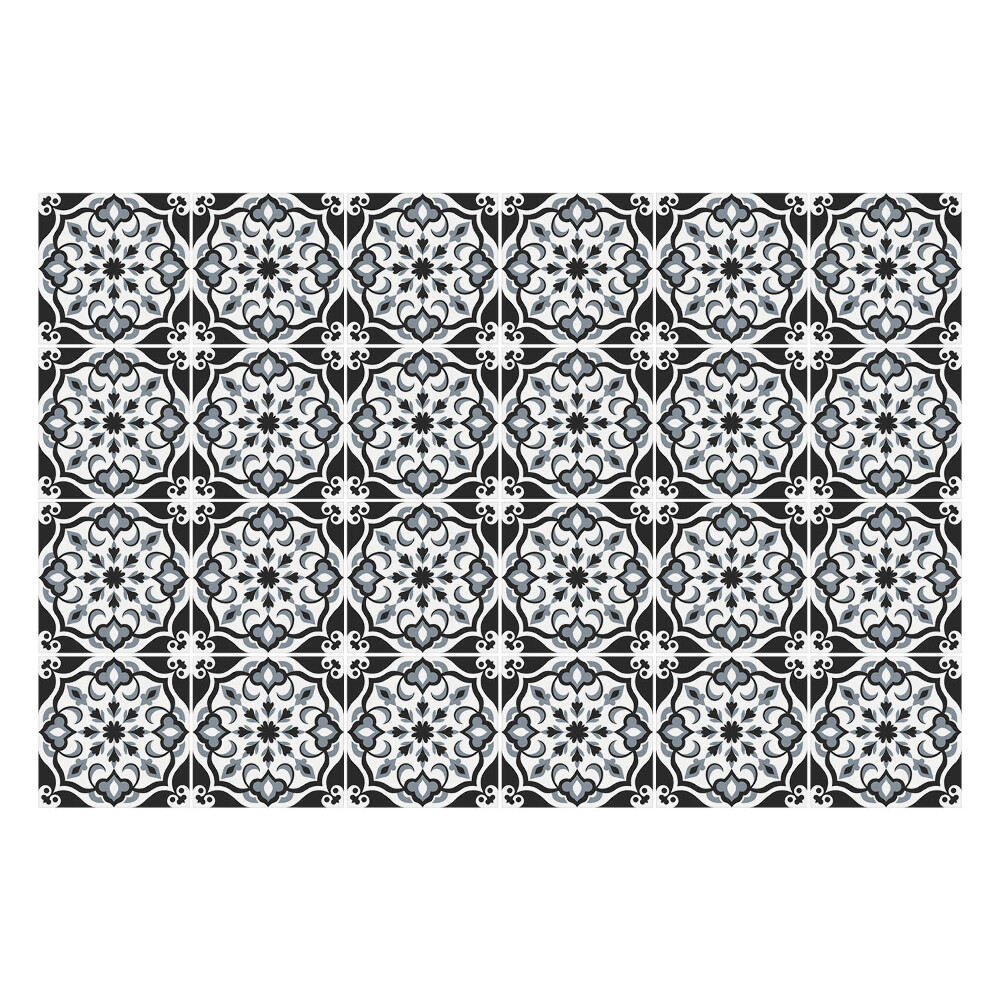 Csempe dekor matrica Elegáns díszített csempék