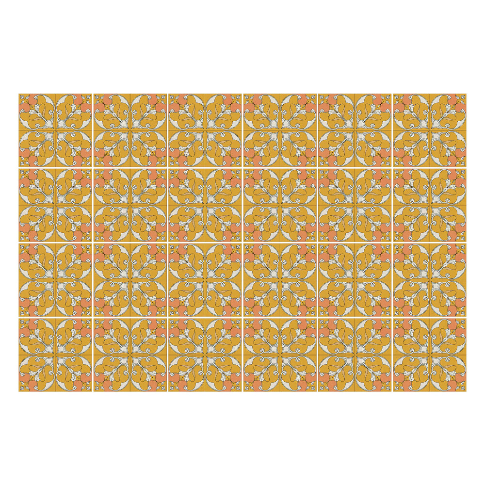 Konyha csempe matrica Elegáns csempe minta