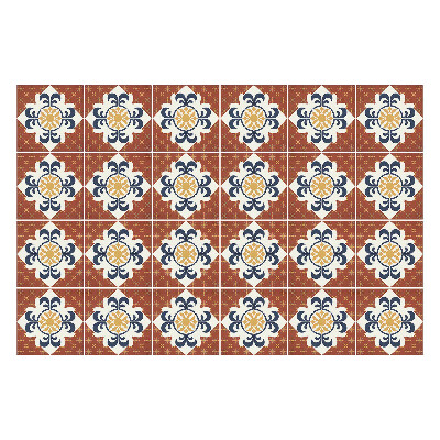 Fali csempe matrica Díszes csempe minta