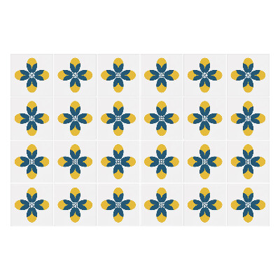 Fali csempe matrica Érdekesen díszített csempék