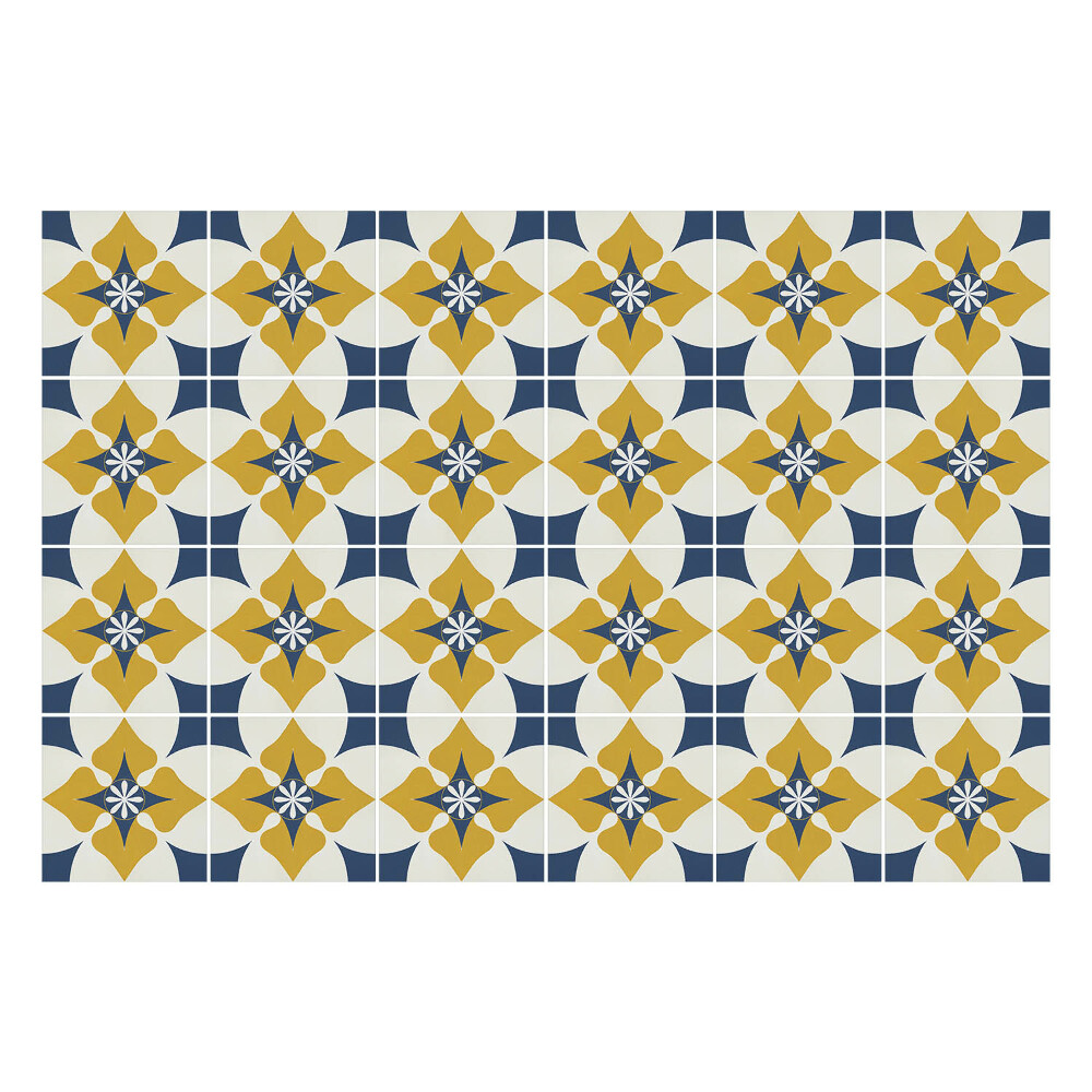 Konyha csempe matrica Pasztell virágmotívumok