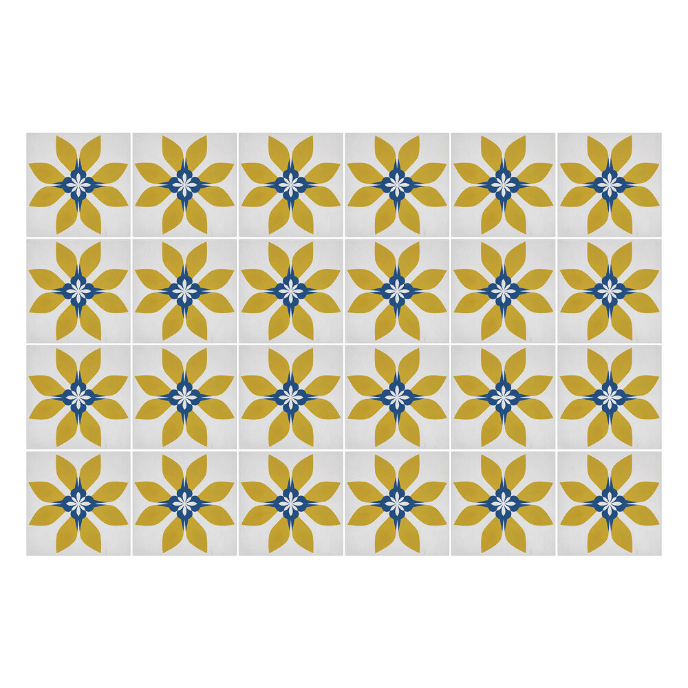 Csempe dekor matrica Minimalista virágok