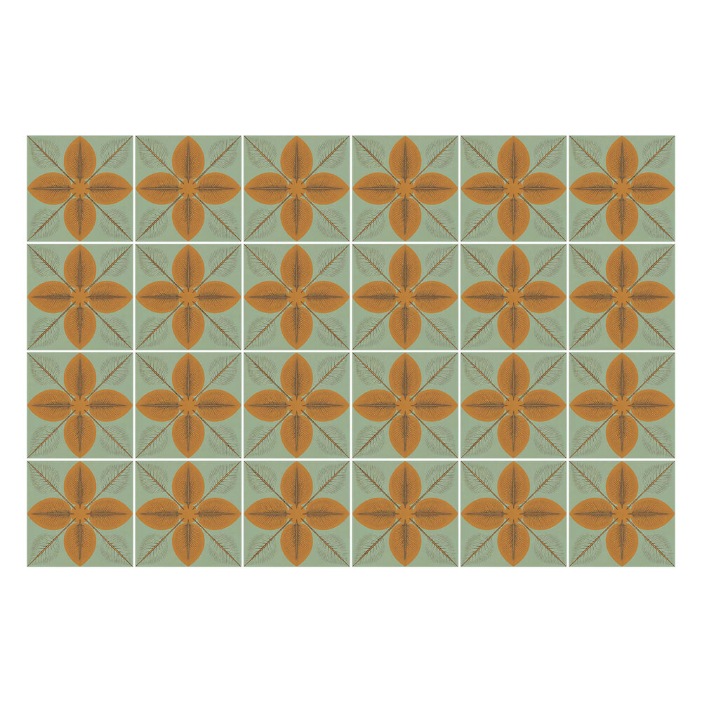 Fali csempe matrica Virágmotívumok hálóban