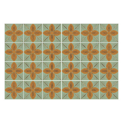 Fali csempe matrica Virágmotívumok hálóban