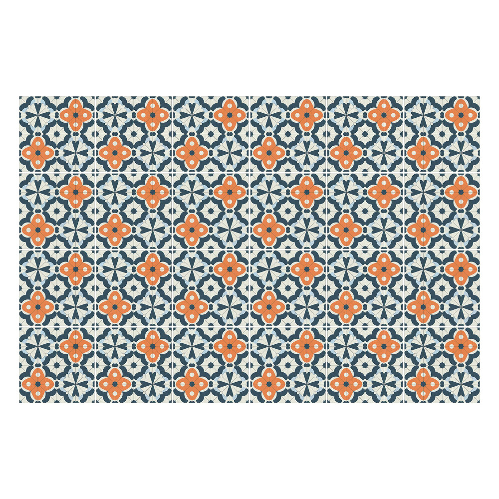 Csempe dekor matrica Virágminta