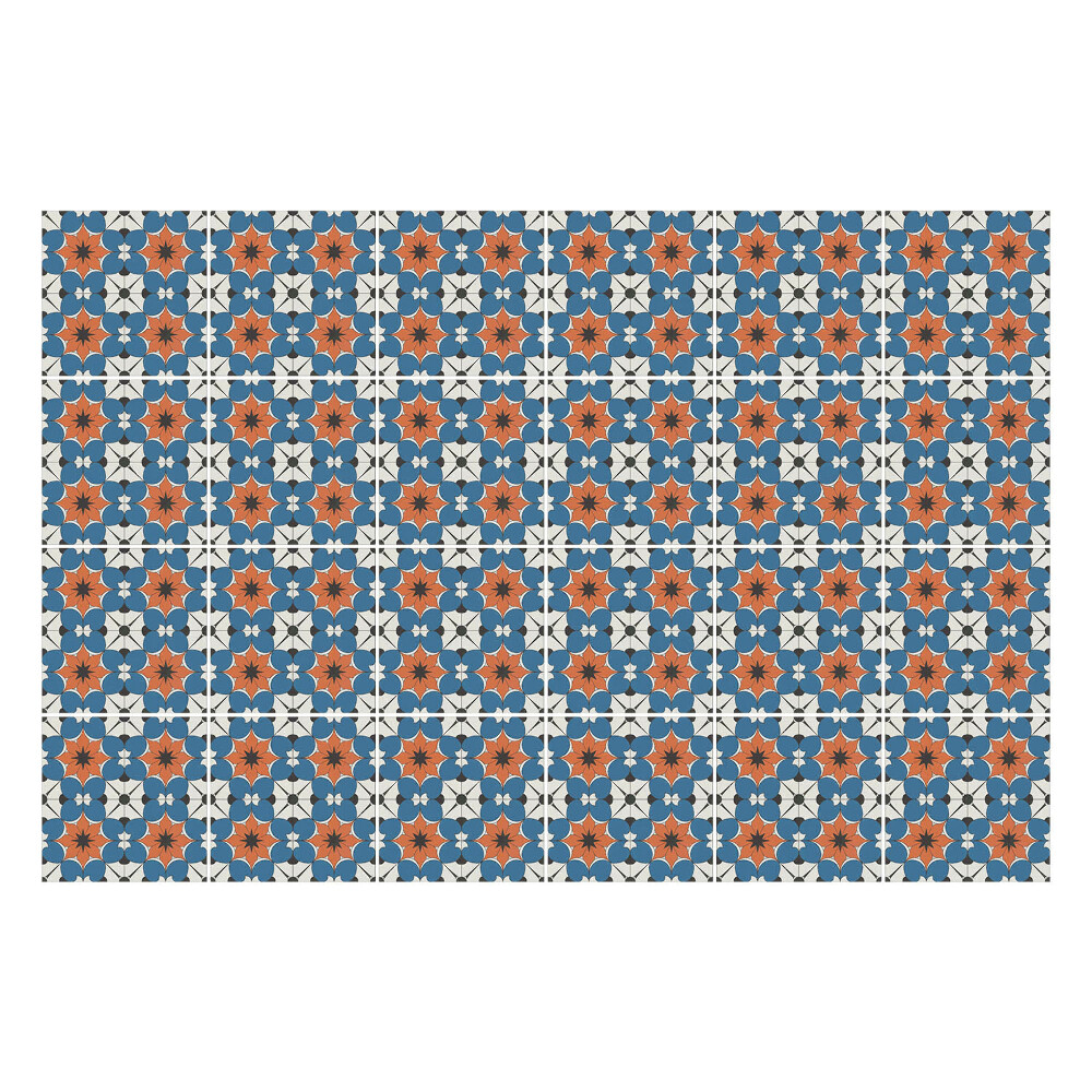 Konyha csempe matrica Retro vintage motívumok