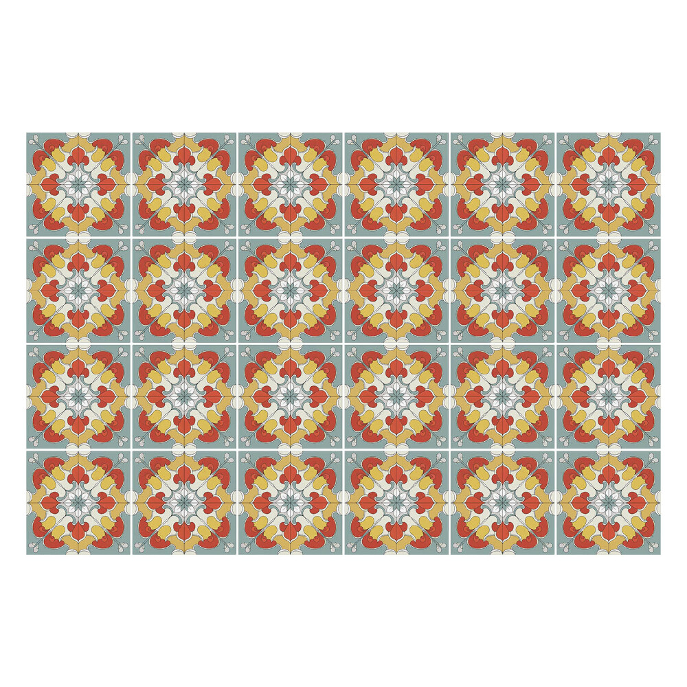 Konyha csempe matrica Virágmotívumok