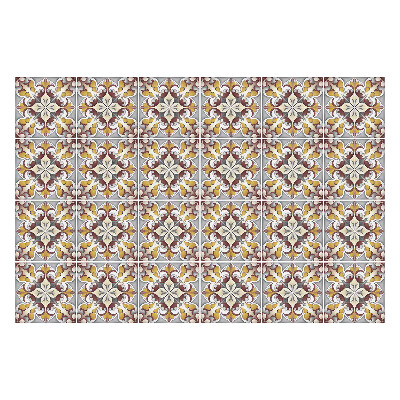 Csempe dekor matrica Virágdíszek elrendezése