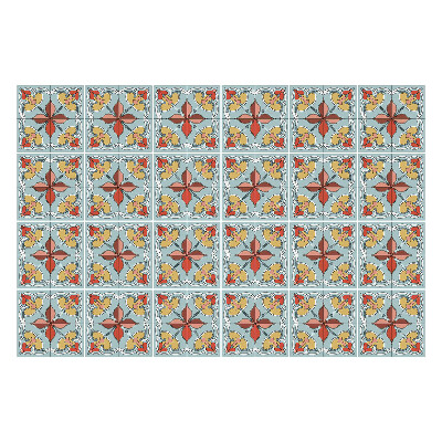 Csempe dekor matrica Stilizált virágok hálóban