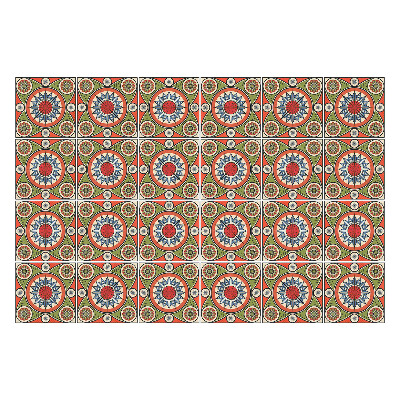 Csempe dekor matrica Érdekes retró minták