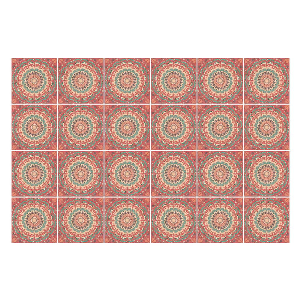 Fali csempe matrica Pasztell mandalák