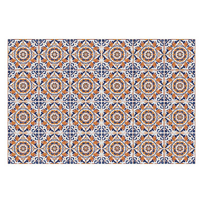 Fali csempe matrica Virágdíszek az elrendezésben