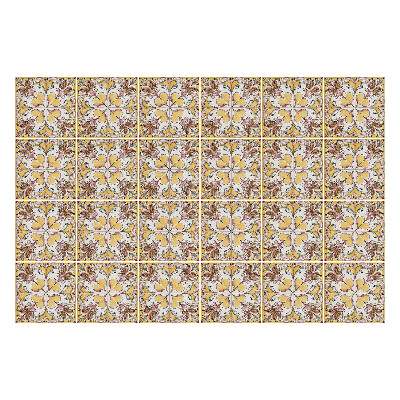 Fali csempe matrica Virágmotívumok