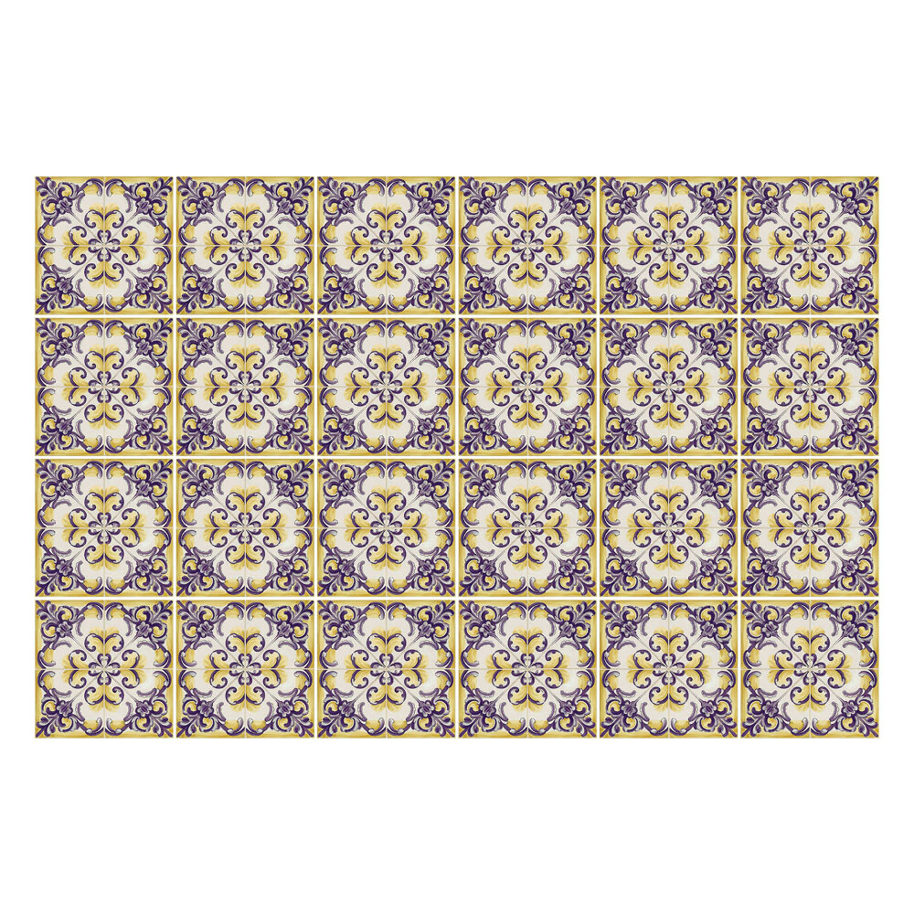 Konyha csempe matrica Virágdíszek