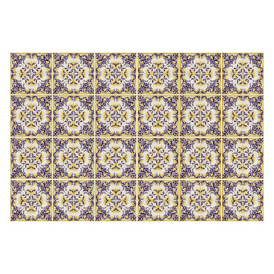 Konyha csempe matrica Virágdíszek