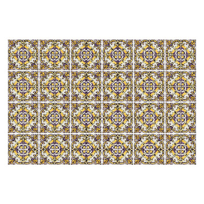 Konyha csempe matrica Virágdíszek hálóban