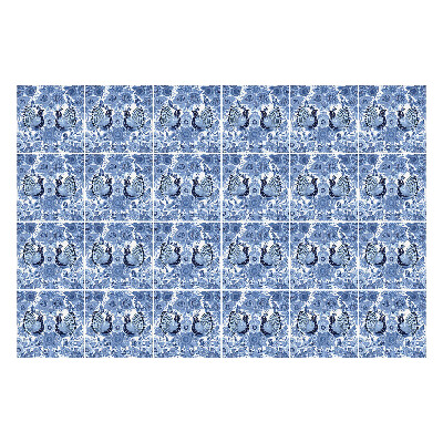 Csempe dekor matrica Virágmotívumok pillangókkal