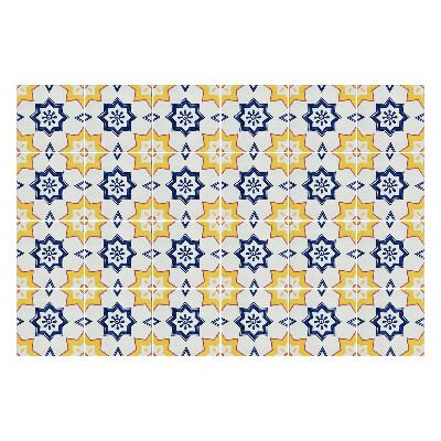 Fali csempe matrica Virágos geometrikus motívumok