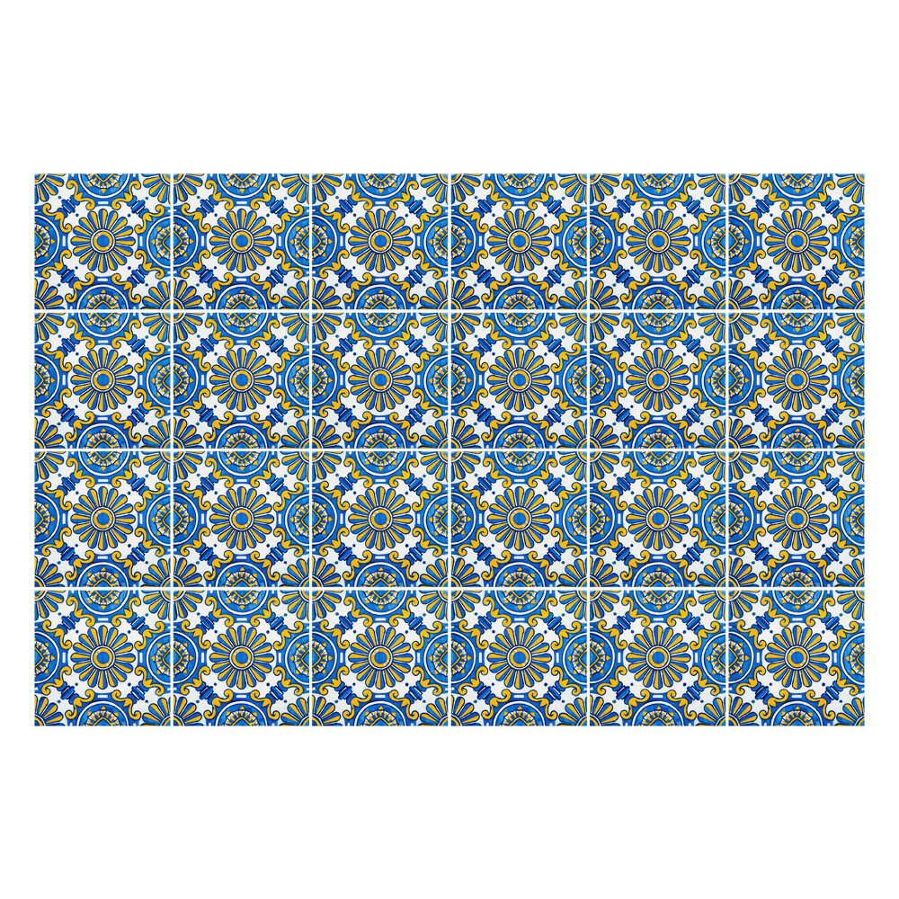 Csempe dekor matrica Gazdagon díszített virágok