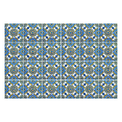 Csempe dekor matrica Gazdagon díszített virágok