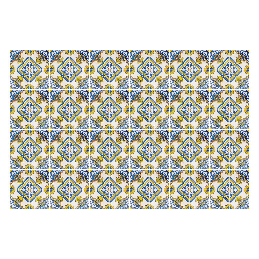 Csempe dekor matrica Virágmotívumok rombuszokban