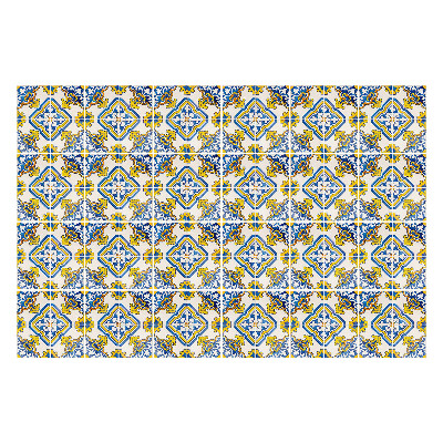 Csempe dekor matrica Virágmotívumok rombuszokban