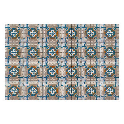 Fali csempe matrica Geometrikus virágmotívumok