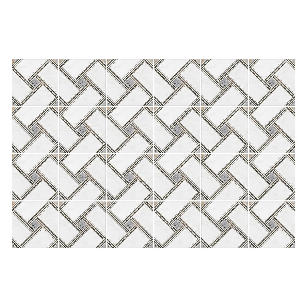 Konyha csempe matrica Rombuszok szövése hálóban