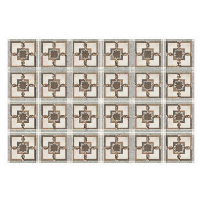 Fali csempe matrica Geometrikus virágok hálóban