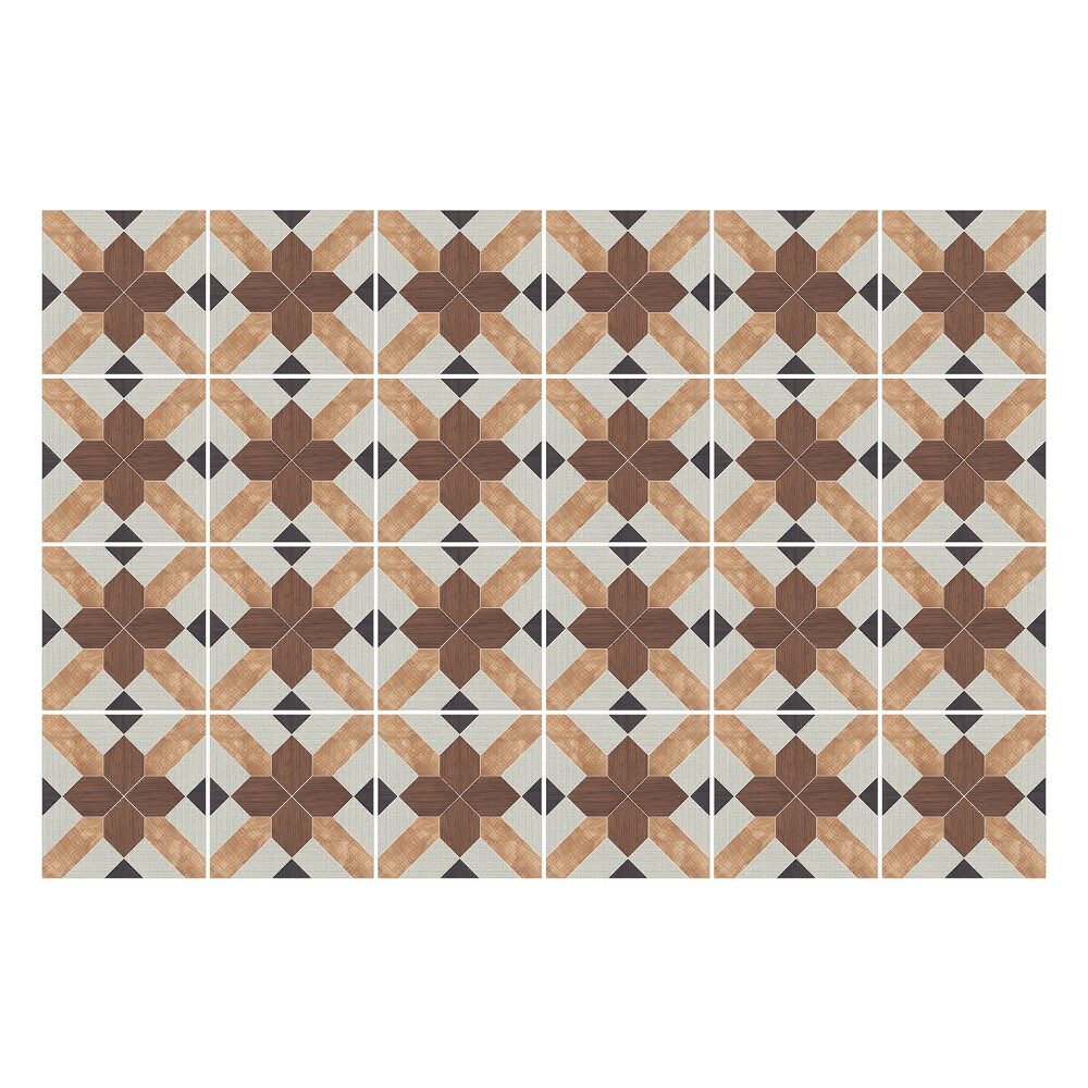 Fali csempe matrica Geometriai négyzetek és keresztek