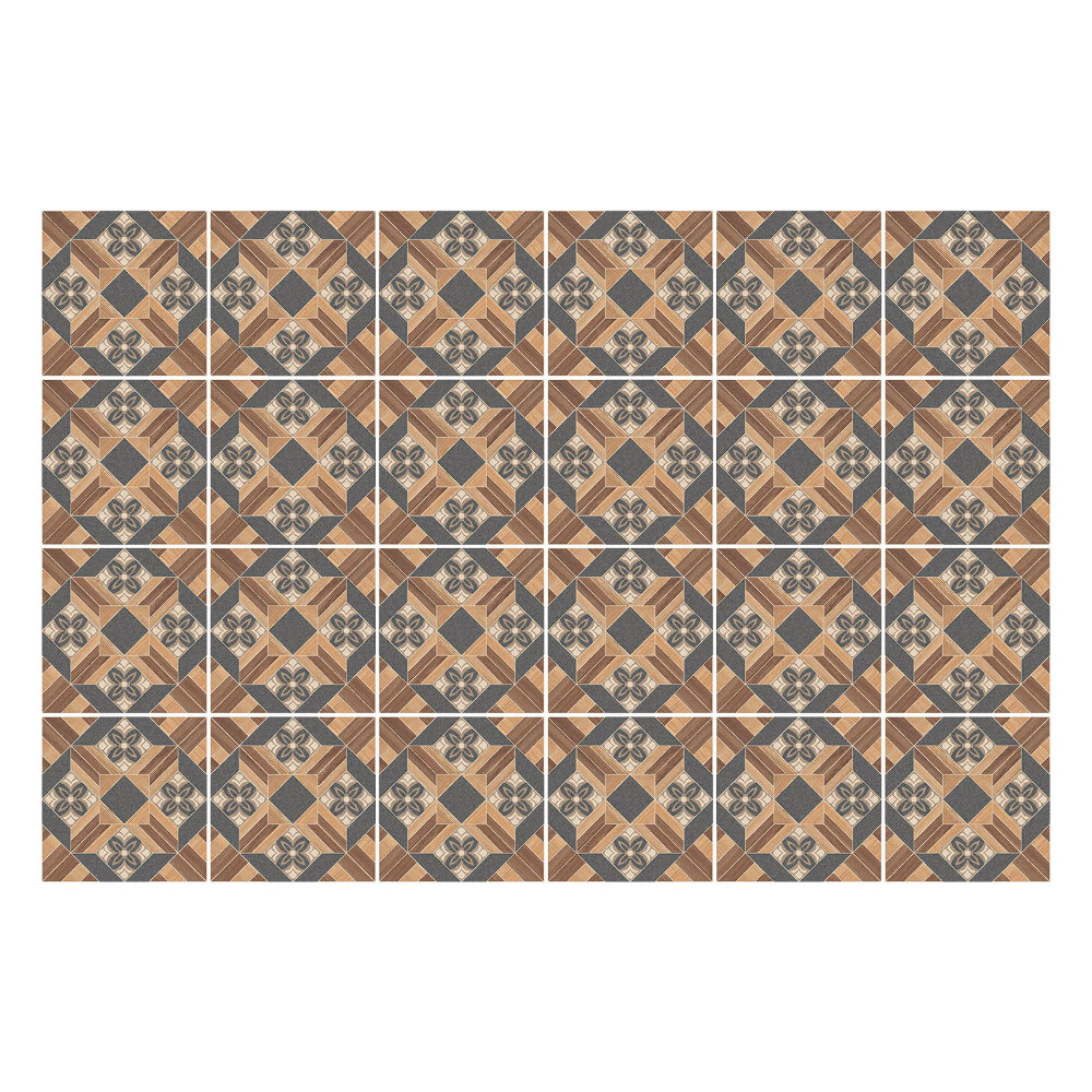 Csempe dekor matrica Szimmetrikus fa motívumok