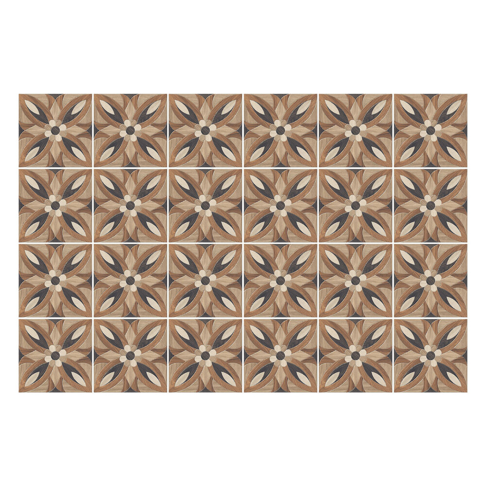 Konyha csempe matrica Fa virágmotívumok