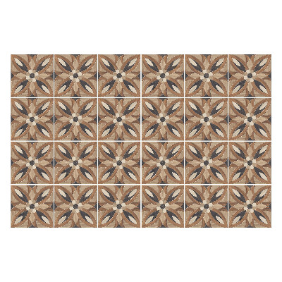 Konyha csempe matrica Fa virágmotívumok