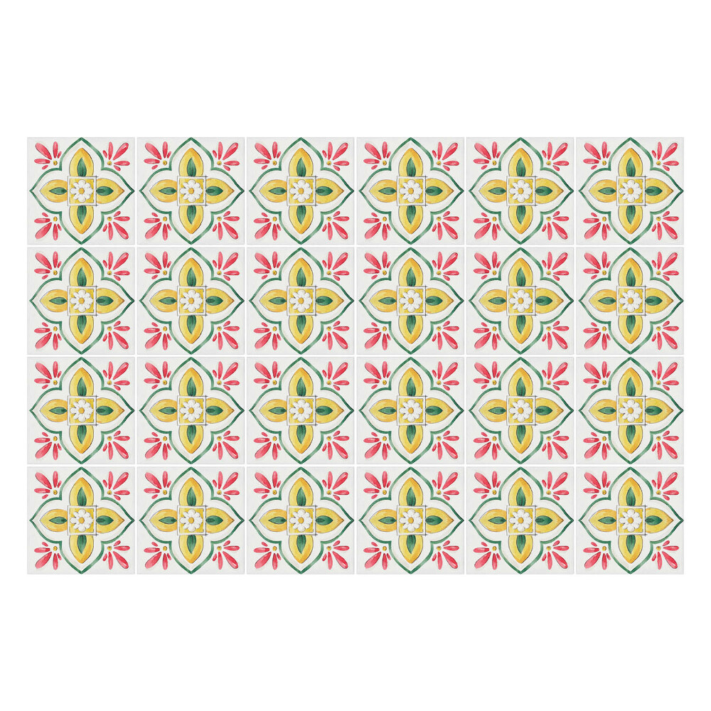 Csempe dekor matrica Virágdíszek az elrendezésben