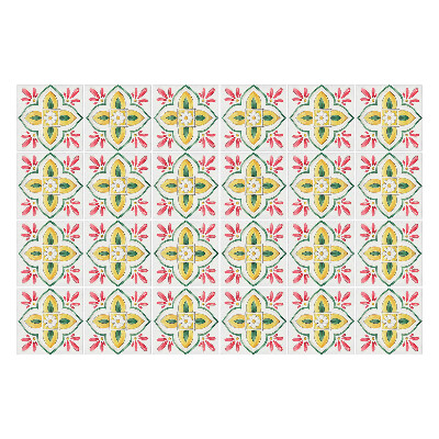 Csempe dekor matrica Virágdíszek az elrendezésben