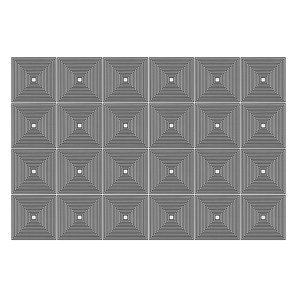 Csempe dekor matrica Koncentrikus négyzetek