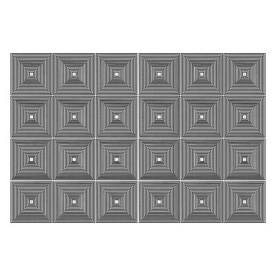 Csempe dekor matrica Koncentrikus négyzetek