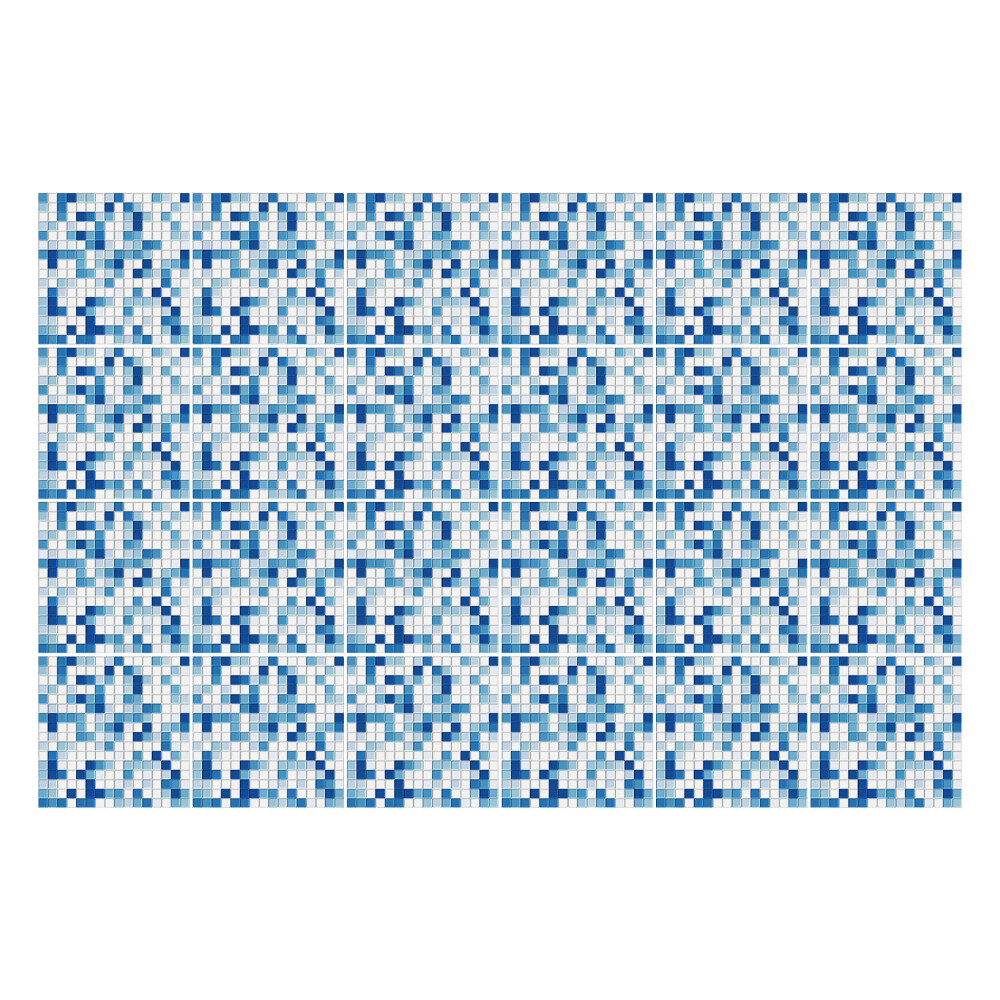 Fali csempe matrica Kék kis mozaik