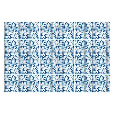 Fali csempe matrica Kék kis mozaik