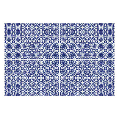 Konyha csempe matrica Virágdíszek hálóban