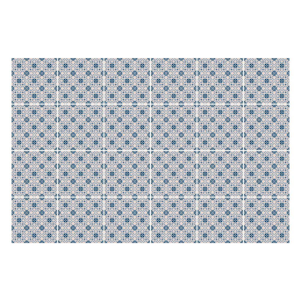 Csempe dekor matrica Geometrikus virágmotívumok