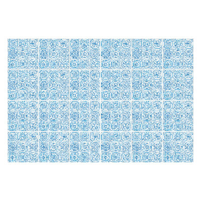 Csempe dekor matrica Összefonódó geometriai alakzatok