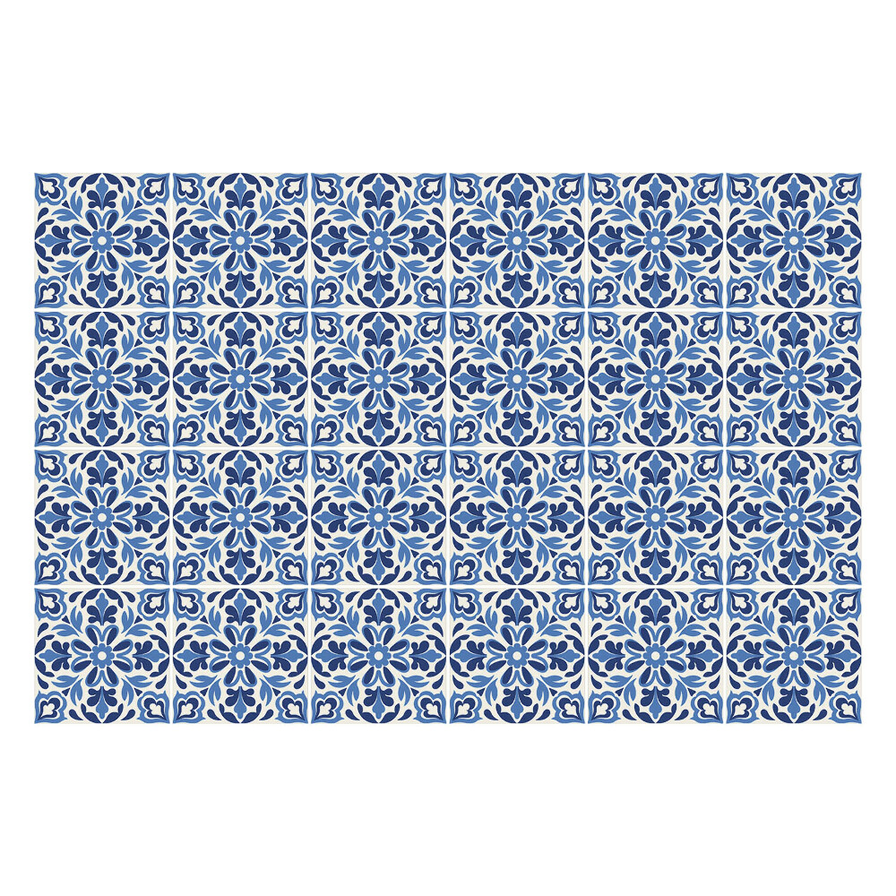 Konyha csempe matrica Virágdíszek