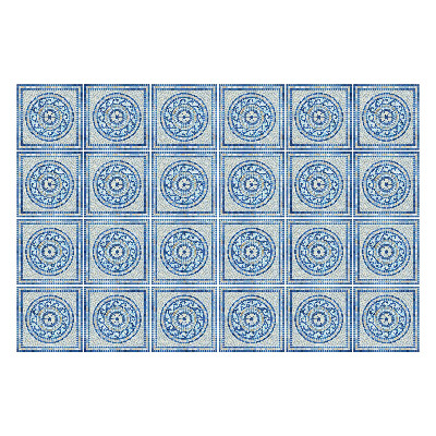 Csempe dekor matrica Geometriai körök egy rácsban